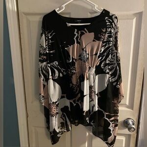 Alfani Kimono-Style Floral Print Blouse. Women’s Size M